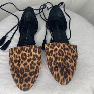 Lauren Conrad ankle tie flats